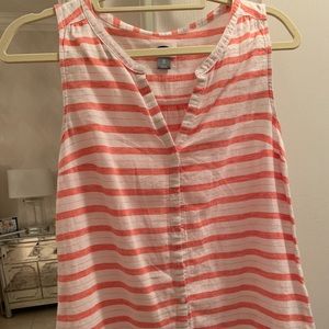 Striped red and white shirt size xs